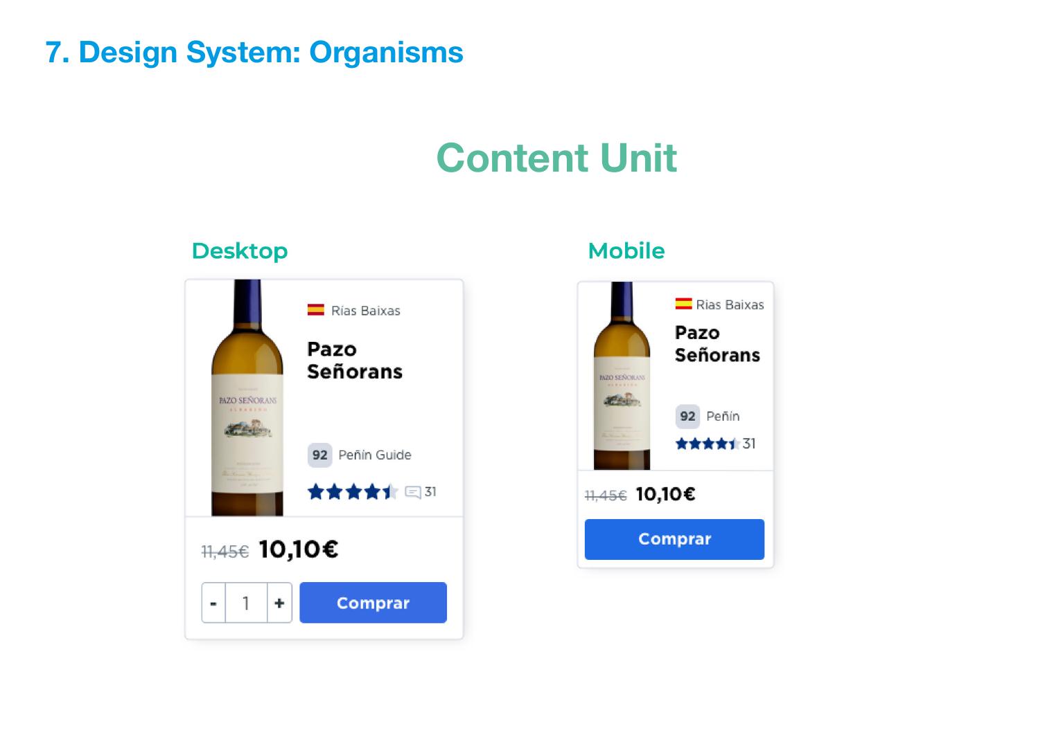 Responsive content unit
